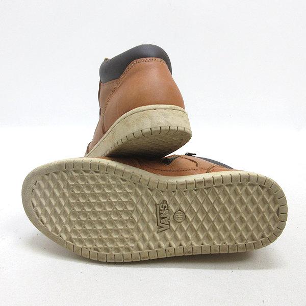 H□【26.5cm】バンズ/VANS V2551Z レザースニーカーブーツ/茶 H□【26.5cm】バンズ/VANS V2551Z レザースニーカーブーツ/茶