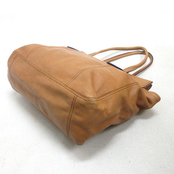 D□サザビー/SAZABY チャーム付き レザー ハンドバッグ/BAG□キャメル 