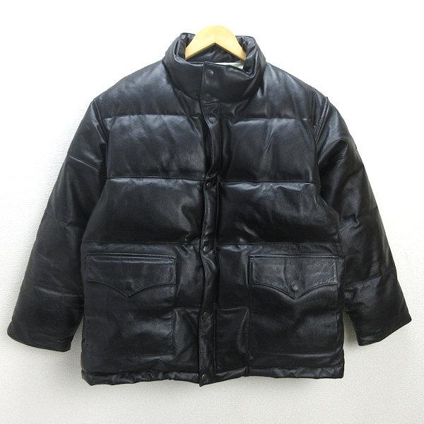 Q□希少□サントリー ボス/BOSS 本革レザー ダウンジャケット Q□希少□サントリー ボス/BOSS 本革レザー ダウンジャケット