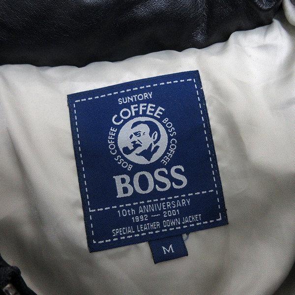 Q□希少□サントリー ボス/BOSS 本革レザー ダウンジャケット Q□希少□サントリー ボス/BOSS 本革レザー ダウンジャケット