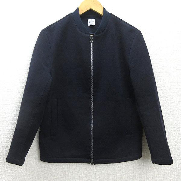 Q□美品□エディフィス/EDIFICE ウールブルゾン□紺【メンズS】MENS 