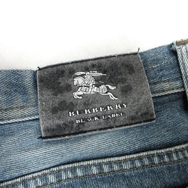 Q□バーバリー/BURBERRY BLACK LABEL デニムパンツ/スリムフィット