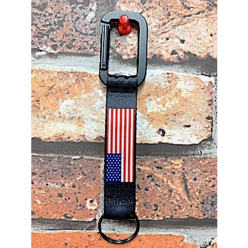 アメリカン雑貨 カラビナ ナイロンベルトキーホルダー 星条旗 Usa アメリカ国旗 鍵 キーチェーン キーリング ファッション 小物