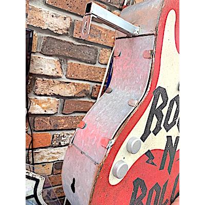アメリカン雑貨 LED サイン ROCK N ROLL ロックンロール ギター 照明 
