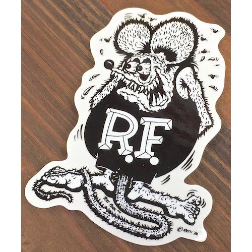 アメリカン雑貨☆Rat Fink デカール S モノクロ ステッカー-HS0525