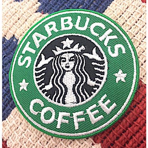 アメリカン雑貨 ワッペン アップリケ STARBUCKS COFFEE アイロンパッチ