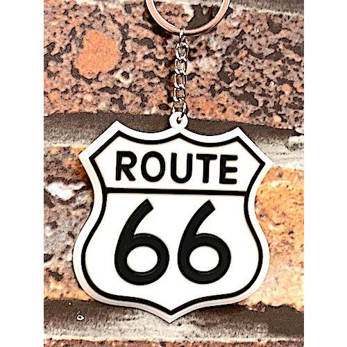 ROUTE66 グッズ アメリカン雑貨 ラバーキーホルダー キーチェーン