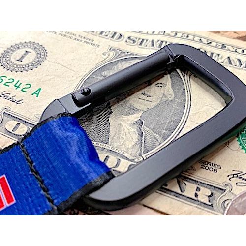 アメリカン雑貨 カラビナ ナイロンベルトキーホルダー Red Bull
