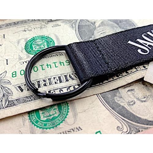 アメリカン雑貨 カラビナ ナイロンベルトキーホルダー JACK DANIEL'S