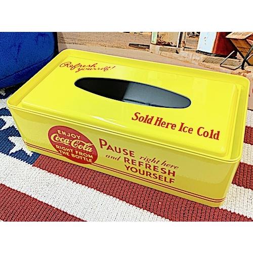 コカコーラ グッズ アメリカン雑貨 Coca Cola ブリキ ティッシュ 