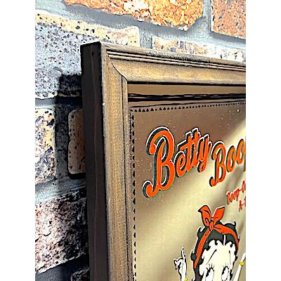 ベティちゃん グッズ アメリカン雑貨 Wood Pub Mirror Board Betty