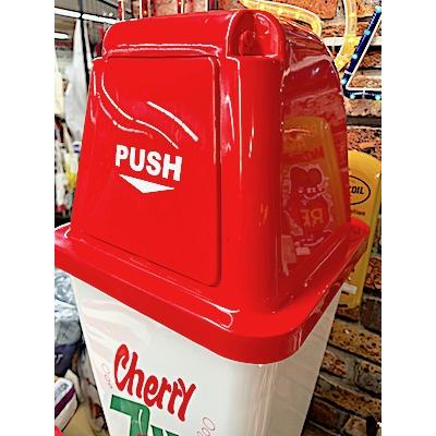 アメリカン雑貨 ダストボックス ゴミ箱 20L 7UP RED セブンアップ 大きい フタ付き DUST BOX 店舗 ガレージ ディスプレイ｜1985-shop｜05