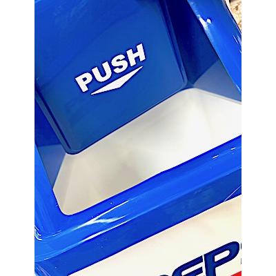 アメリカン雑貨 ダストボックス ゴミ箱 20L PEPSI BLUE ペプシコーラ 大きい フタ付き DUST BOX 店舗 ガレージ ディスプレイ｜1985-shop｜04