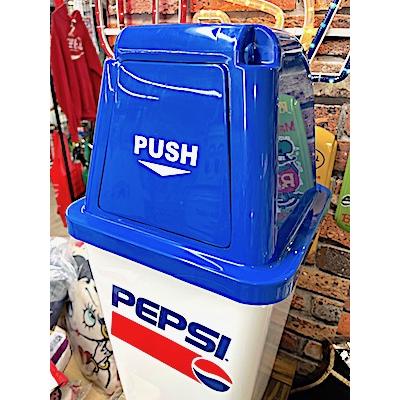 アメリカン雑貨 ダストボックス ゴミ箱 20L PEPSI BLUE ペプシコーラ 大きい フタ付き DUST BOX 店舗 ガレージ ディスプレイ｜1985-shop｜05