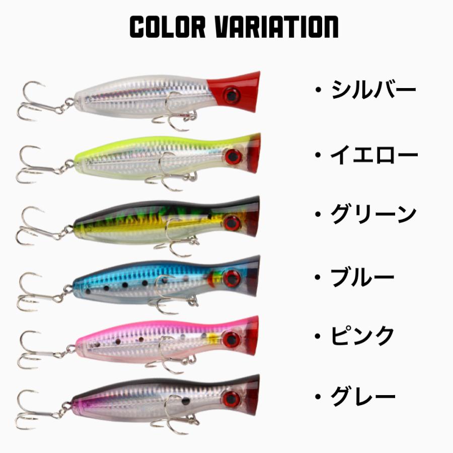 ポッパー 青物 ルアー 40g チヌ シーバス トラウト バス セット 1987 98 1987shop 通販 Yahoo ショッピング