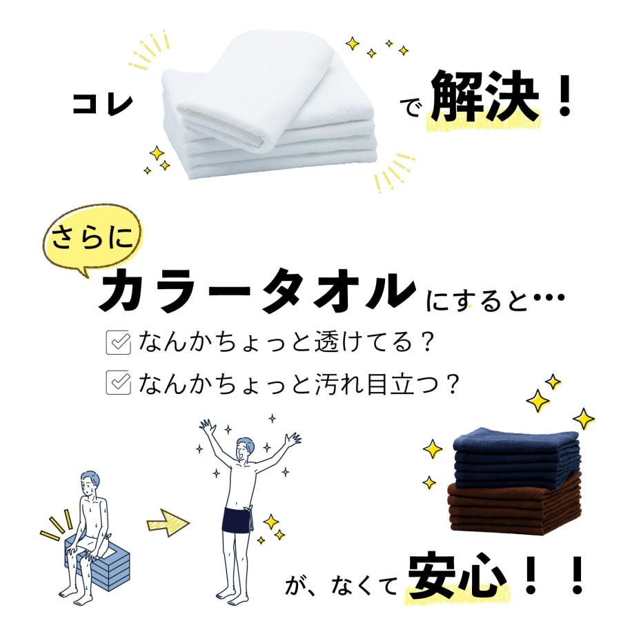 フェイスタオル 200匁 白 10枚組 総パイル 薄手 ミニマリスト 業務用 介護 薄手 お得 まとめ 速乾 |  | 03