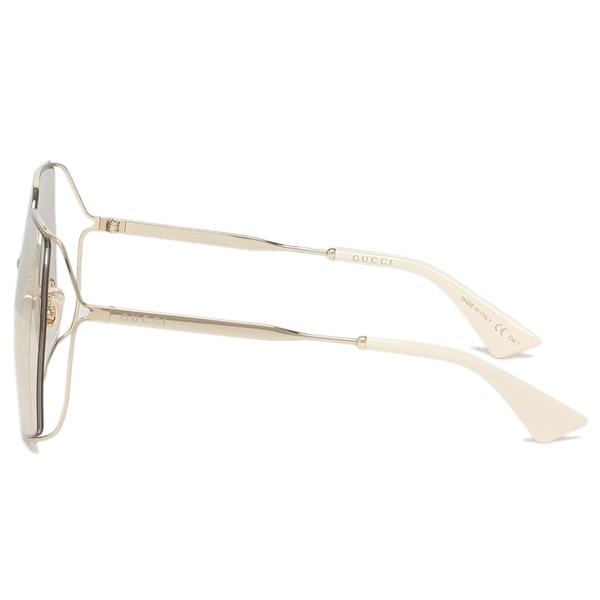 3年保証 Gucci ゴールド イエロー 65サイズ レディース アイウェア サングラス 返品ok グッチ Gg0817s スクエア 005 サングラス Baskincoffee Vicom Corp Com