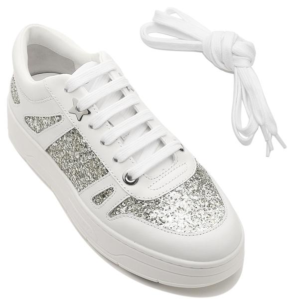 都内で 21秋冬新作 30日間返品ok 返品ok ジミーチュウ シューズ ハワイ スニーカー ホワイト レディース Jimmy Choo Vwhit シューズ