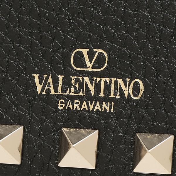 ヴァレンティノ 二つ折り財布 ミニ財布 スタッズ ブラック レディース VALENTINO GARAVANI 2W0P0P39 VSH 0NO  財布、帽子、ファッション小物
