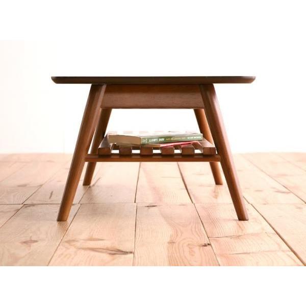 ウォールナット北欧レトロデザイン家具 remot.折りたたみローテーブル