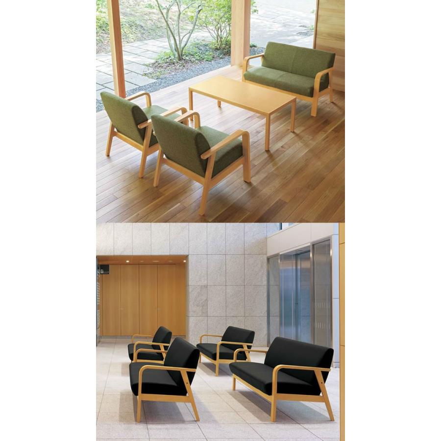三人掛 業務用家具：sofa/lobbyシリーズ★ サエントス 送料無料 完成品 日本製_3