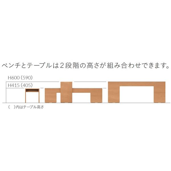 ベンチソファ ハイタイプ板座 業務用家具 送料無料 完成品_3