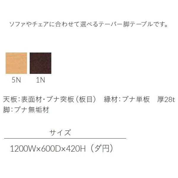 センターテーブル 楕円1200x600 業務用家具 送料無料 完成品_1