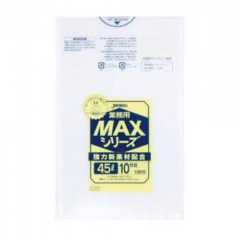 ジャパックス MAXシリーズポリ袋45L 半透明 10枚×60冊 S-43 :cm