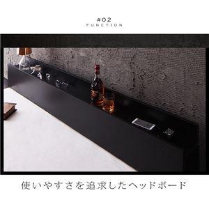 フロアベッド シングル〔Verhill〕〔フレームのみ〕 ブラック 棚