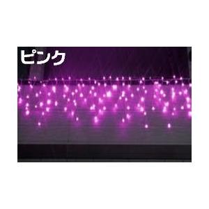 [代引不可]LEDイルミネーション、アイシクル(ツララ)、常点、プロ仕様(V3)、140球、ピンク [代引不可]_1