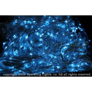 [代引不可]LED、ウォーターフルカーテン(ナイアガラ)、上下方向点滅、プロ仕様(V3)、256球、アクアブルー(水色) [代引不可]の画像