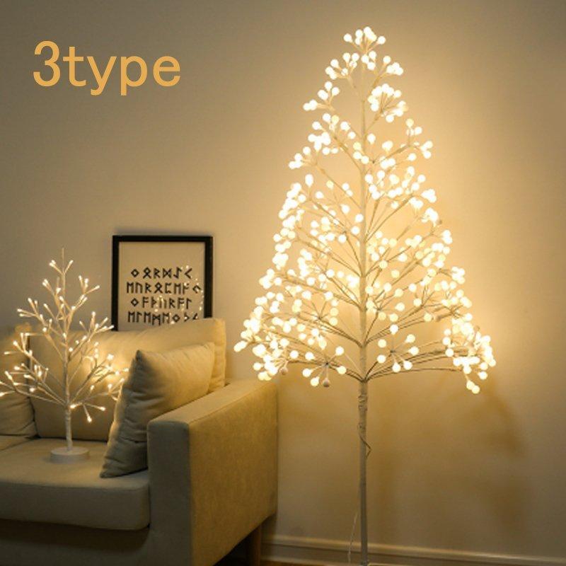 クリスマスツリー イルミネーションツリー 60cm 北欧 おしゃれ Led 暖か白い 84球 インテリア 木 枝 オブジェ ハロウィン クリスマス 電飾 ツリー 花 ガーデニング