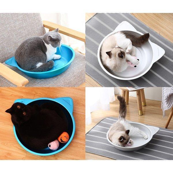猫鍋 宅送 ひんやりクール ベッド アルミ ねこ鍋 夏用 猫ベッド タライ 滑り止め付き おしゃれ かわいい ひんやり キャット 熱中症 猫 対策 暑さ 涼しい