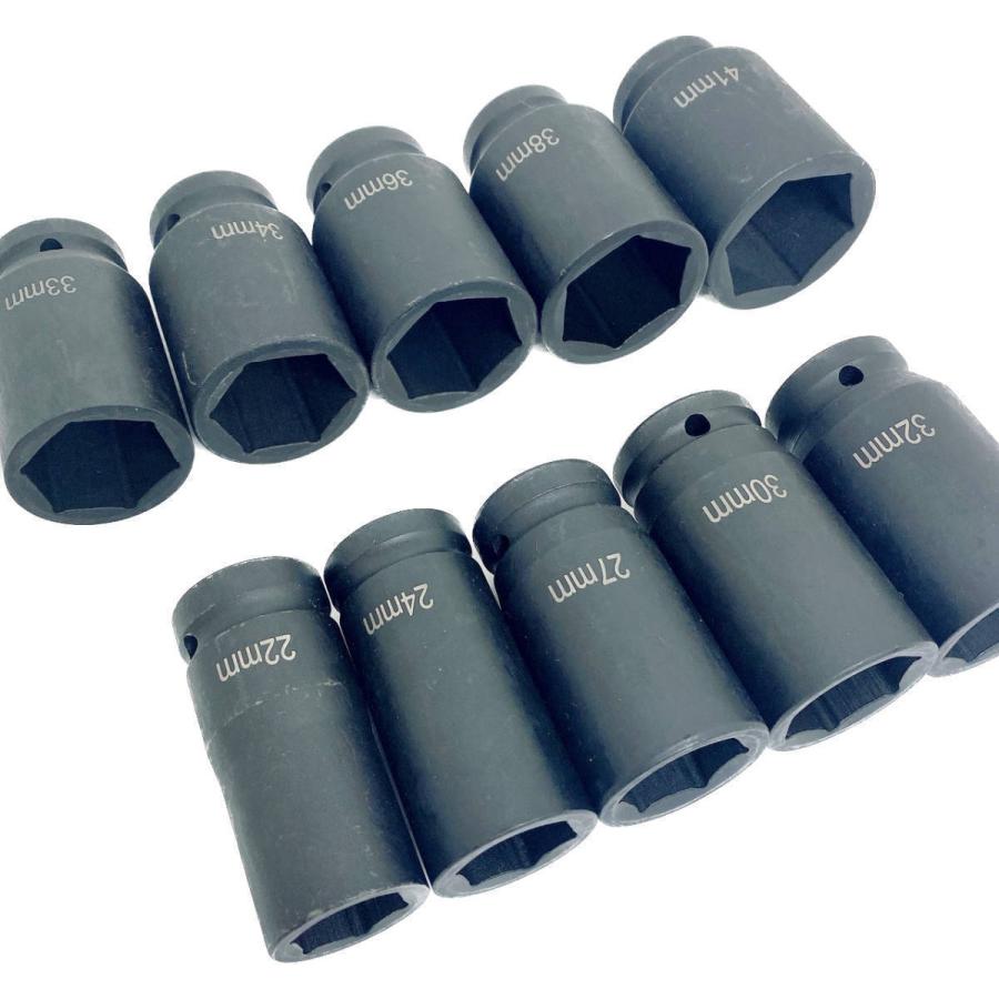 六角 インパクトソケット レンチ ディープ 差込角19mm（3/4インチ）10