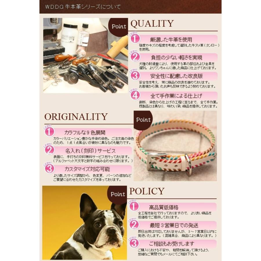 犬 リード 革 本革 ソーイング 型押し バイカラー (2色) 犬のリード  小型犬 中型犬 犬用リード おしゃれ かわいい ペットリード ドッグ リーシュ レザー 革製 | ブランド登録なし | 09