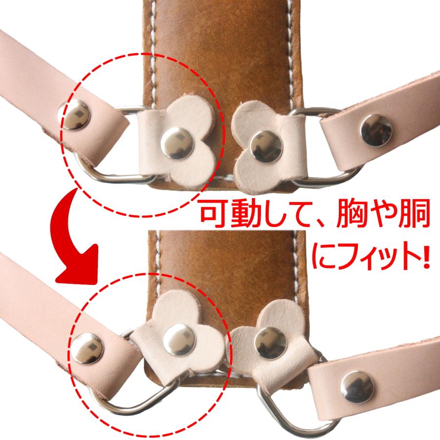犬 革 ハーネス 胴輪 リードセット 名前入り 本革 胸当て \u0026 迷子札 付き ワンタッチ ハーネス・リードセット 小型犬 中型犬 革幅1cm/1.5cm ジョイントの画像