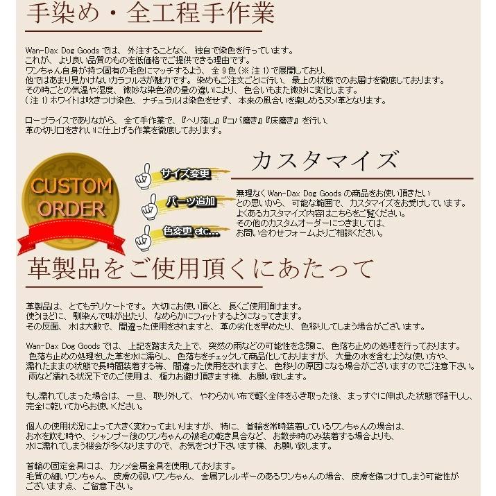 犬 革 首輪 リードセット 名前入り 本革 コンビ HTM リード 首輪セット 超小型 ~ 小型犬 犬首輪 迷子札 レザー 牛革 日本製/ | ブランド登録なし | 16