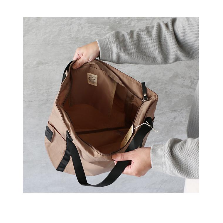 Earth Made アースメイド Otona Nylon Middle Tote ナイロントートmサイズ メール便対応 トートバッグ 部分レザー シンプル aw 010 E6047 Ambience 通販 Yahoo ショッピング