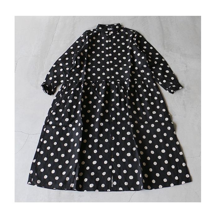 Ichi イチ リネンドットシャツワンピース レディース ss 送料無料 ナチュラル ブラック 04 Ambience 通販 Yahoo ショッピング