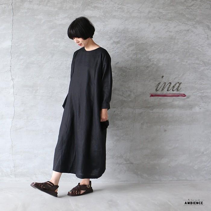 Sale セール Off Ina イナ リネン変形ワンピース レディース ブラック 送料無料 C De 日本製 06 1126 Ambience 通販 Yahoo ショッピング