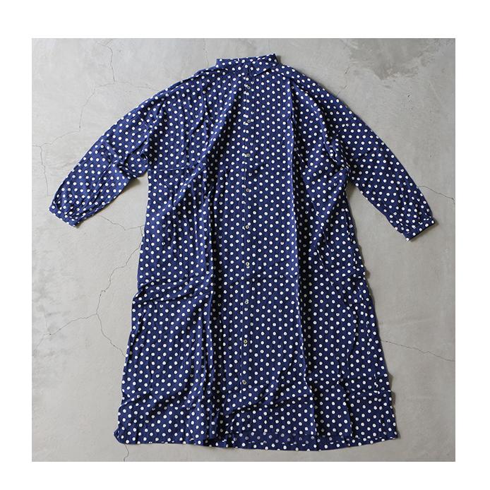Ichi イチ 手書き風ドットシャツワンピース レディース ss 送料無料 ホワイト ネイビー C De 07 0308 Ambience 通販 Yahoo ショッピング