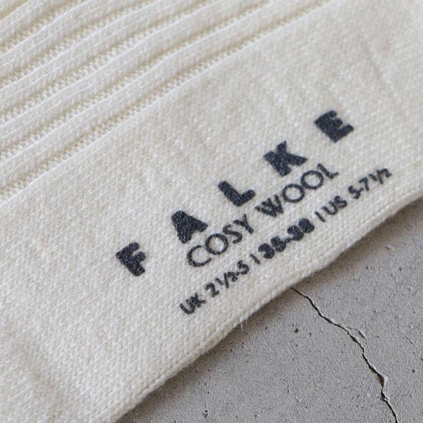 FALKE ファルケ COSY WOOL BOOT SOCKS(#46590)  レディース 靴下 メール便対応 オフホワイト ドイツ製｜1em-rue｜06