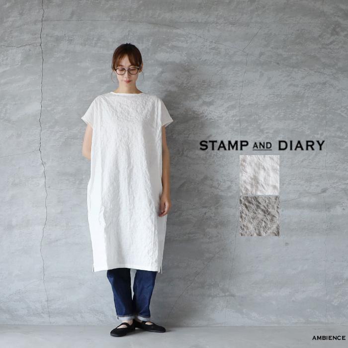 STAMP AND DIARY スタンプアンドダイアリー フレンチスリーブ 刺繍  