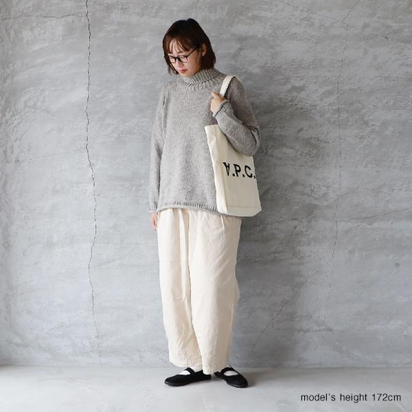 utilite ペルーハイランドウール タートルネックニット F アイボリー ユティリテ utilite ペルーハイランドウール タートルネック