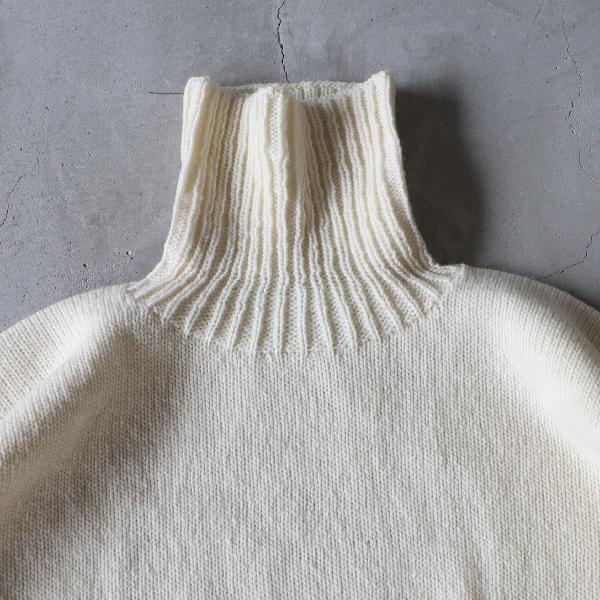 utilite ペルーハイランドウール タートルネックニット F アイボリー ユティリテ ペルーハイランドウール タートルネックプルオーバー