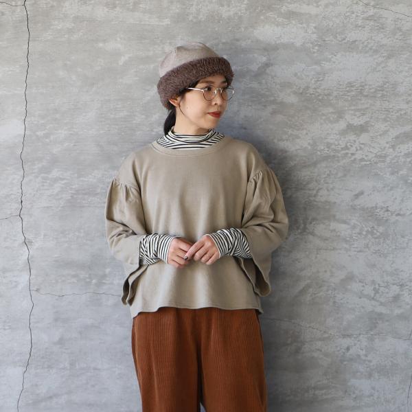 NARU（ナル） 20%OFF NARU vintage effect 裏毛フレアスリーブプル