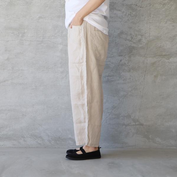 NARU｜40フレンチリネンノッポパンツの画像