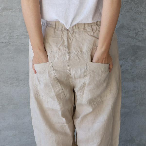 NARU｜40フレンチリネンノッポパンツの画像