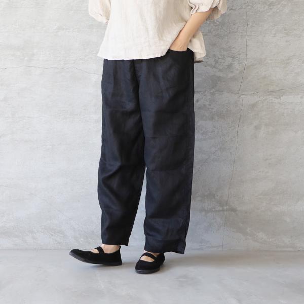 NARU｜40フレンチリネンノッポパンツの画像