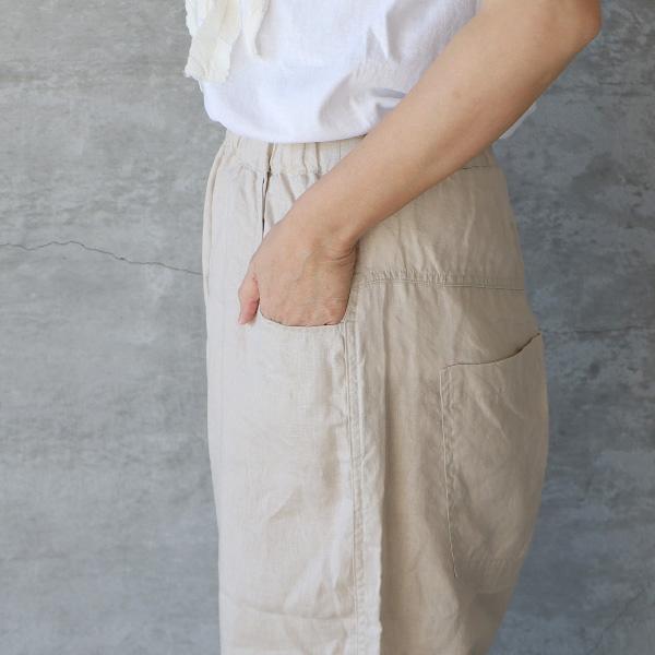 NARU｜40フレンチリネンノッポパンツの画像